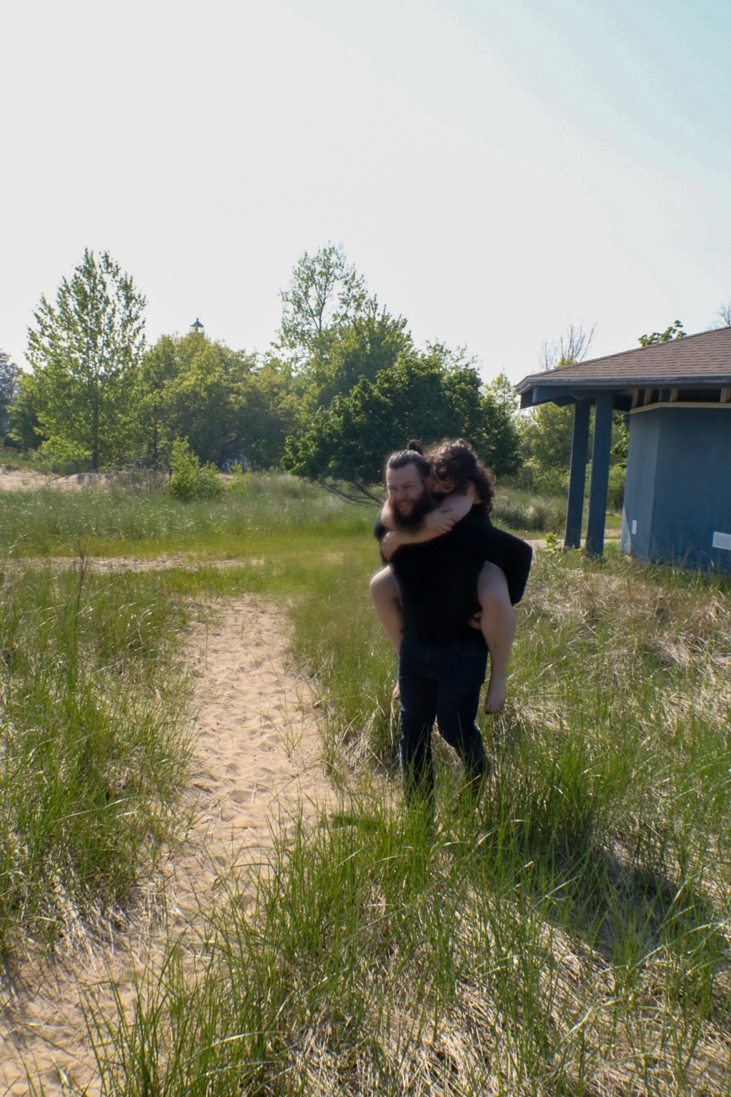 Couple in field